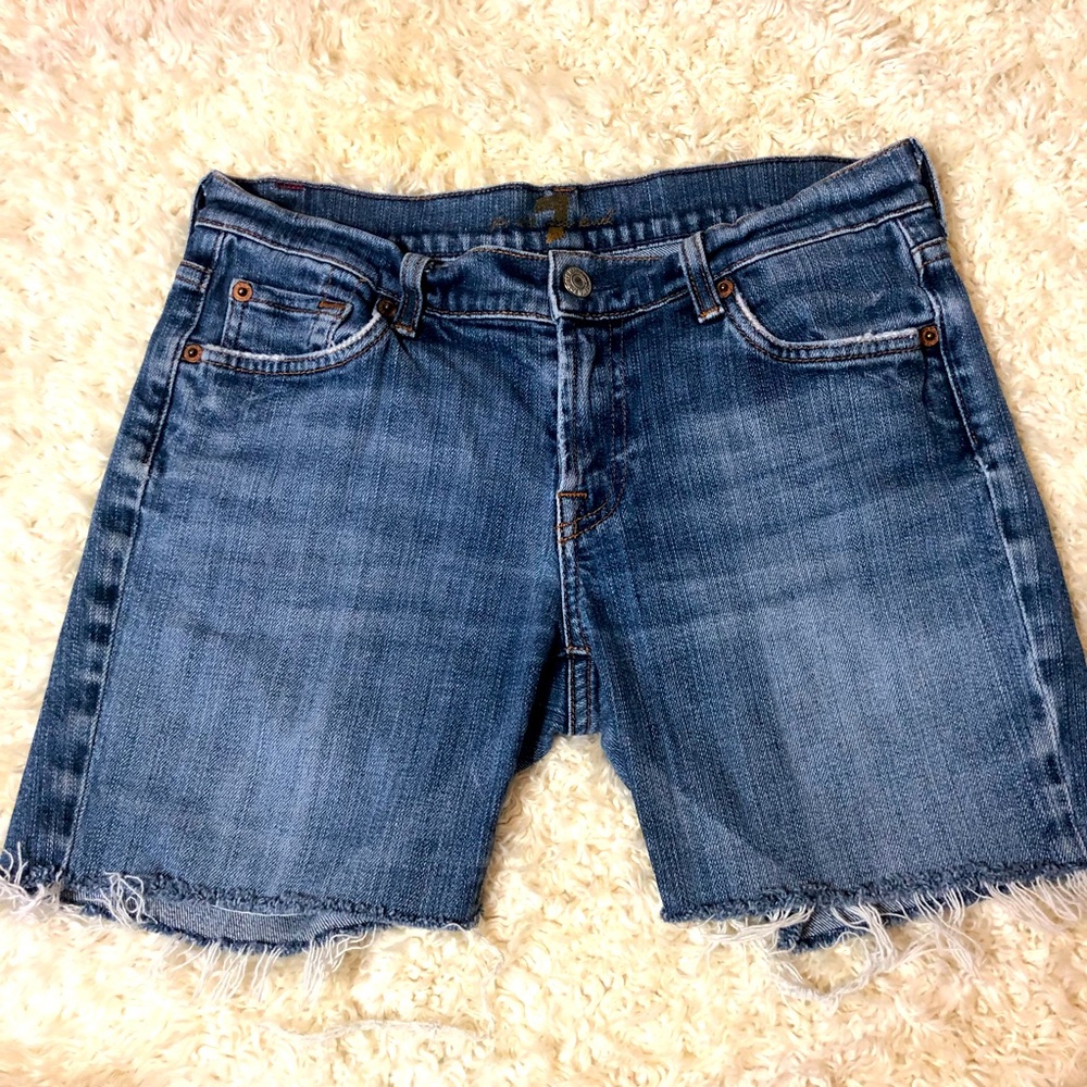 7 for all mankind denim shorts